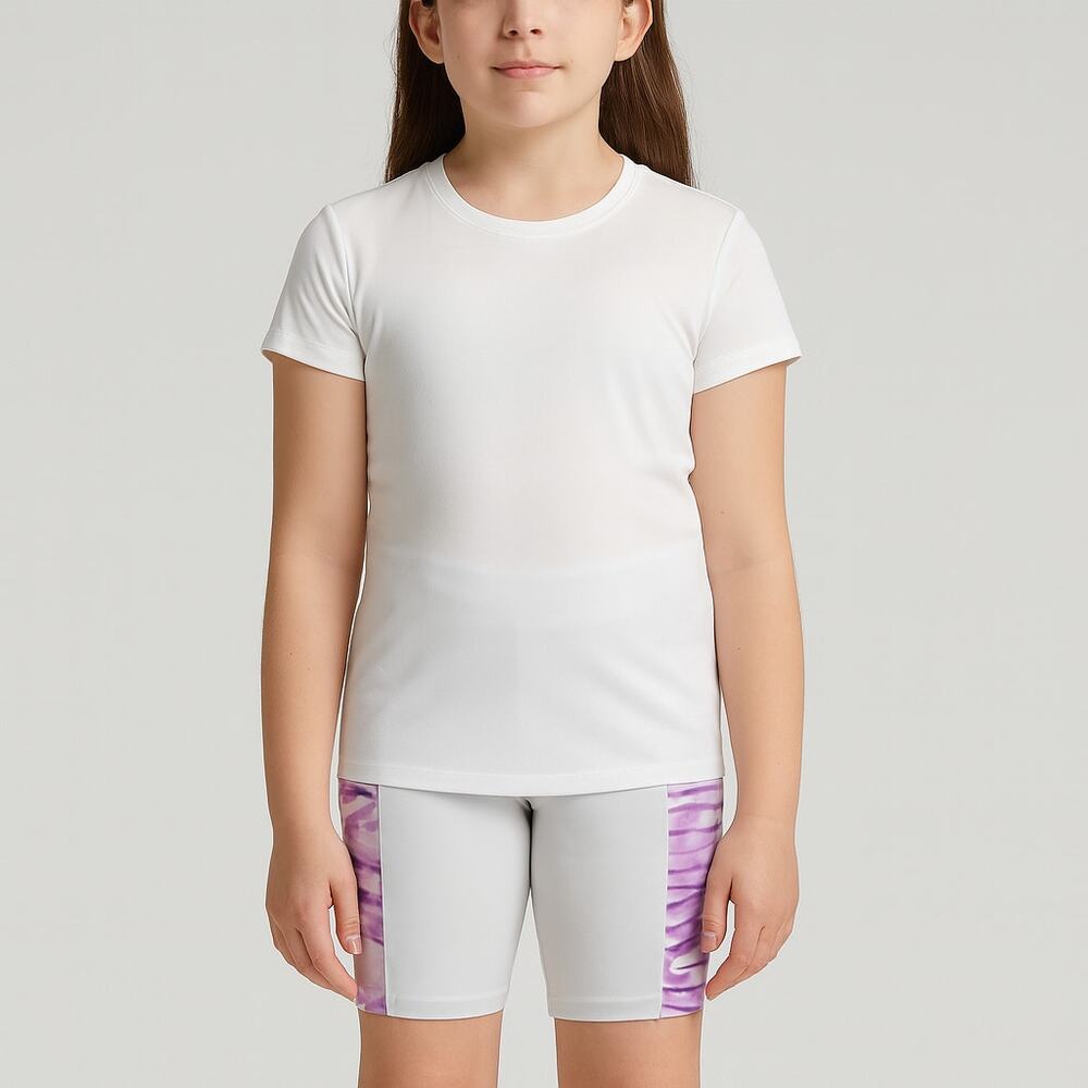 NWT Nike Girls' Trophy Dri-FIT Bike Shorts - Size Large, Purple Tie-Dye